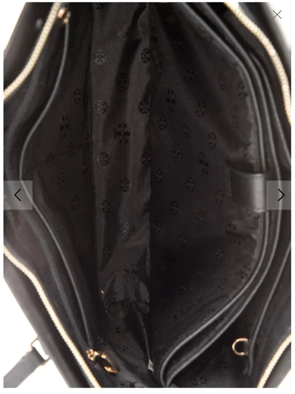 Tory Burch Black Gold work Tote Bag